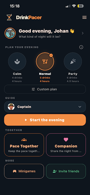 DrinkPacer Screenshot 0