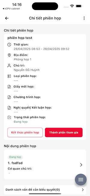 eCabinet tỉnh Quảng Ngãi Screenshot 0