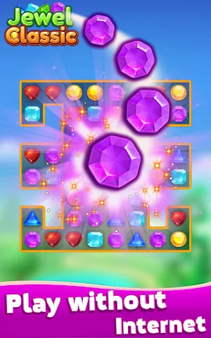 Jewel Classic - Free Match 3 Puzzle Game Screenshot 3
