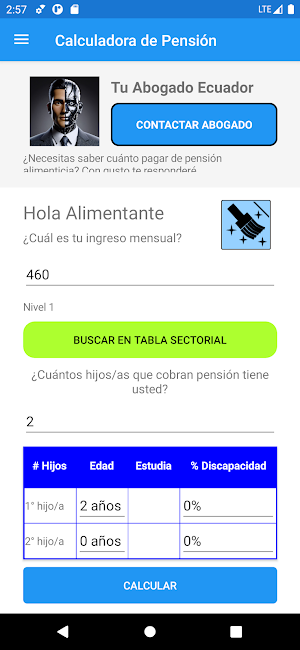 Pensiones Alimenticias Ecuador Screenshot 1