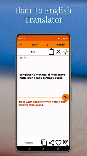 Iban To English Translator Screenshot 1