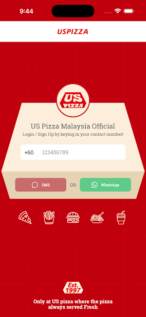 US Pizza MY Screenshot 0