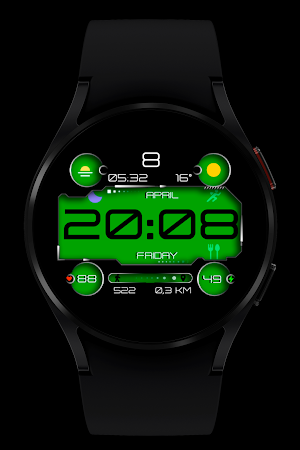 Black colors Watch Face Screenshot 0