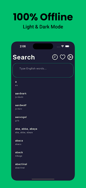 Danish Dictionary English Screenshot 1