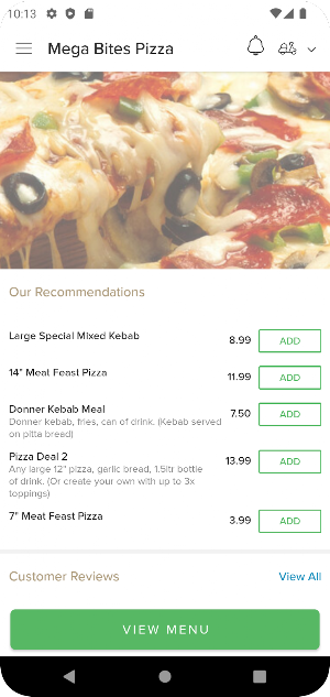 Mega Bites Pizza Screenshot 2