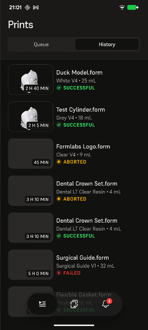 Formlabs Mobile Screenshot 2