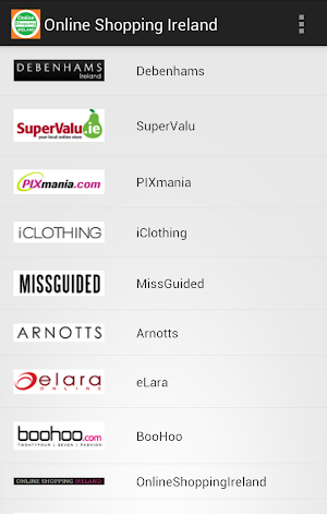 Online Shopping Ireland Screenshot 1