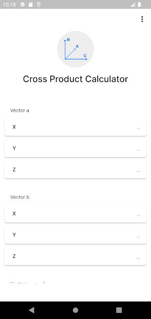 Cross Product Calculator Screenshot 0