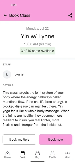 Clayton Yoga & Barre Screenshot 2