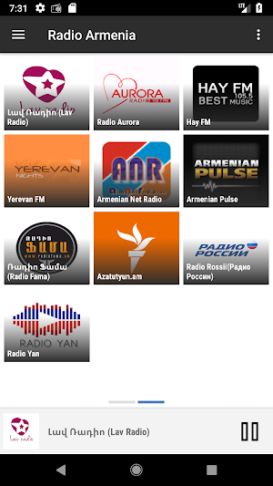 RADIO ARMENIA : Online Armenian radios Screenshot 2