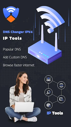 DNS Changer IPV4 - IP Tools Screenshot 0