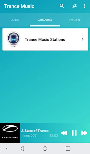Trance music radios online Screenshot 2