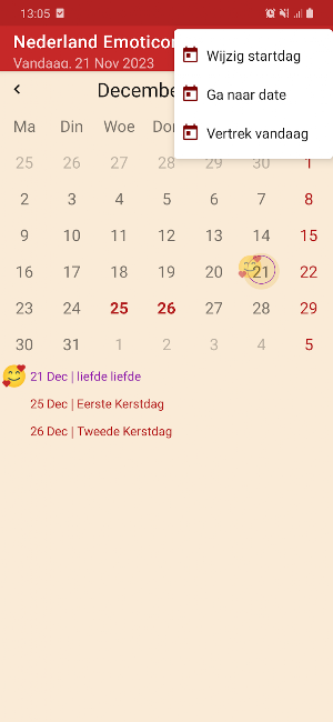 Nederland Emoticon Kalender Screenshot 3