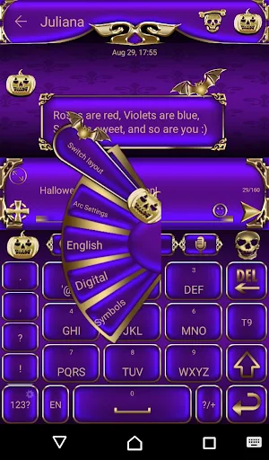 Happy Halloween Keyboard theme Screenshot 1