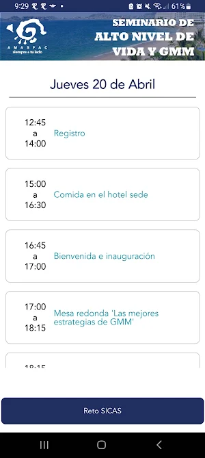 Seminarios AMASFAC Screenshot 1