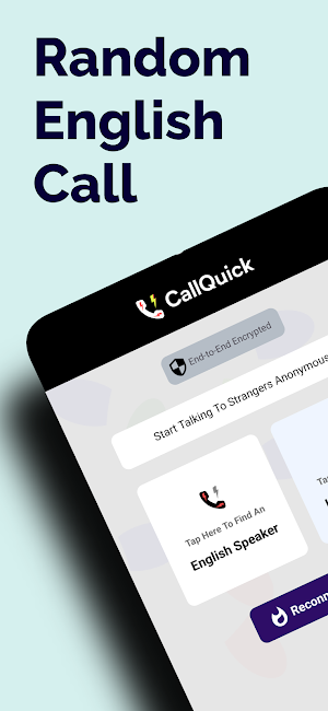 CallQuick: Random English Call Screenshot 0