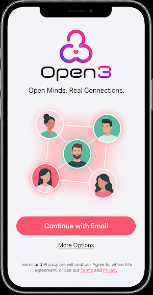 Open3 - Fun Dating App Screenshot 2