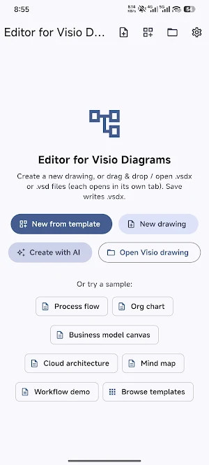Visio Vsdx Editor - mobile app Screenshot 2