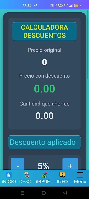 Calculadora de descuentos Screenshot 1