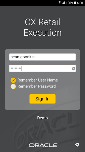 Oracle Retail Execution Mobile Screenshot 1