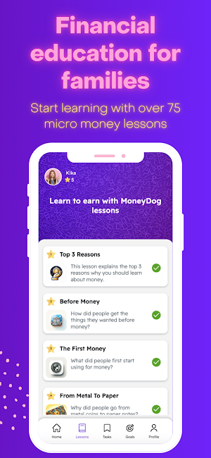 MoneyDog - Learn Money Skills Screenshot 1