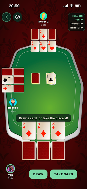 Golf Card Game Screenshot 1