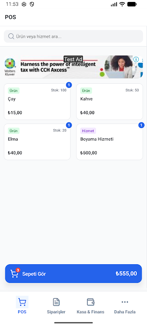 Stok, Sipariş, Kasa Takibi Screenshot 3