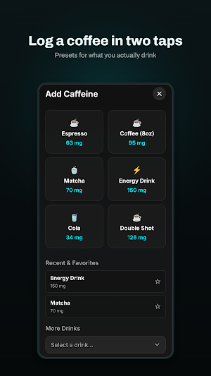 Caffeine Tracker Screenshot 2