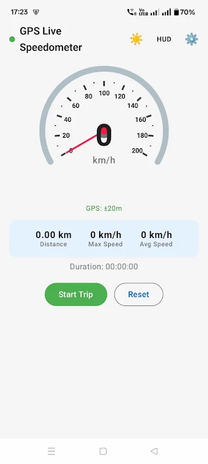 GPS Live Speedometer Screenshot 0
