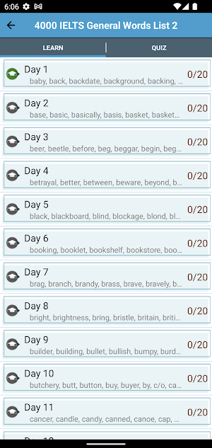 6000 IELTS Academic Vocabulary Screenshot 1