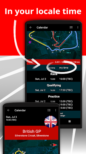 Racing Calendar 2022 - Donate Screenshot 2