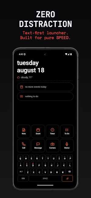 BBKey: Clean Minimal Launcher Screenshot 0