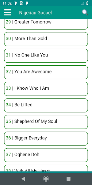Nigerian Gospel Songs offline Screenshot 3