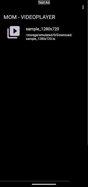 MOM - VIDEOPLAYER Screenshot 0