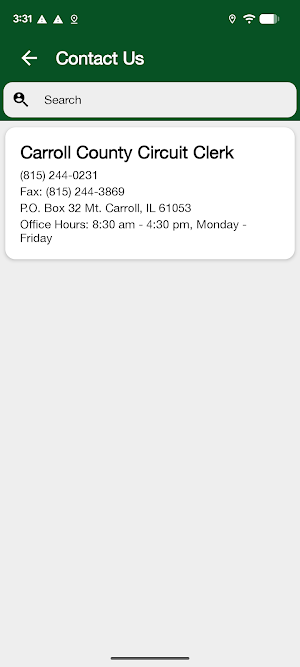 Carroll County Circuit Clerk Screenshot 2