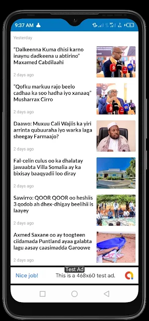 Somalian Wararka - Somali News Screenshot 0