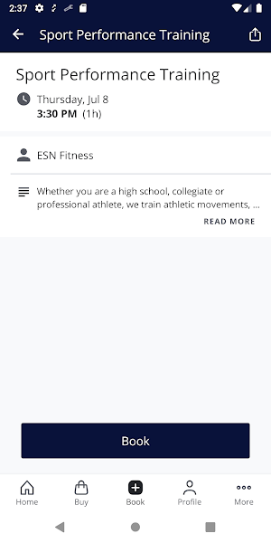 ESNFitness Screenshot 2