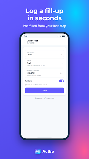 Auttro: Car Expense Tracker Screenshot 1
