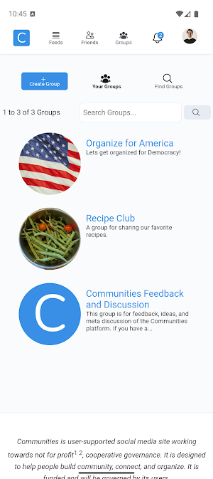 Communities Screenshot 1
