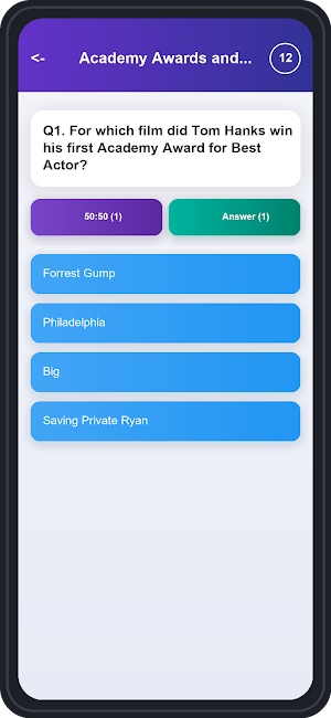Tom Hanks Trivia Quiz Screenshot 3