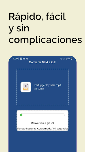 Convertir MP4 a GIF Screenshot 3