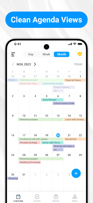 Calendar Planner - Agenda App Screenshot 0