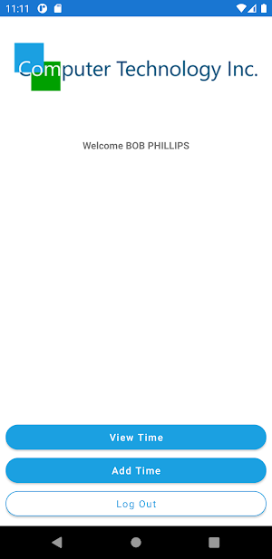 CTI Time Entry Screenshot 2