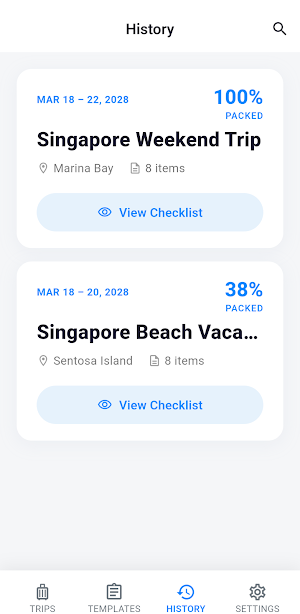 Smart Travel Checklist Screenshot 2