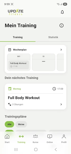 update Fitness App Screenshot 3