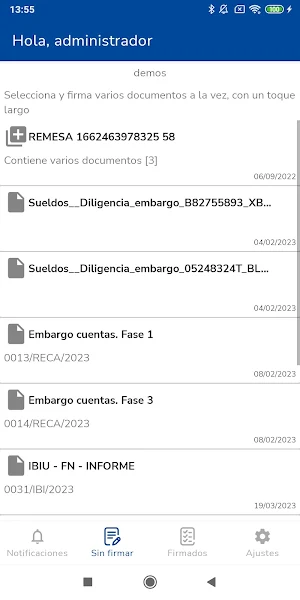 ATM Portafirmas Screenshot 3
