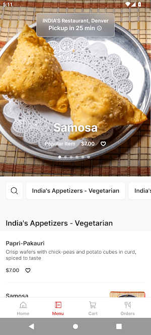 INDIA'S Restaurant, Denver Screenshot 1