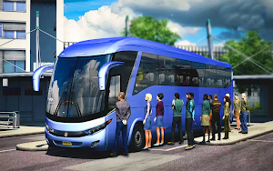 US Smart Coach Bus 3D: Free Driving Bus Games Screenshot 0
