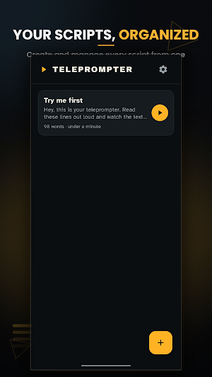Floating Teleprompter Camera Screenshot 0