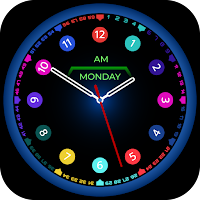 Analog Night Clock Wallpaper